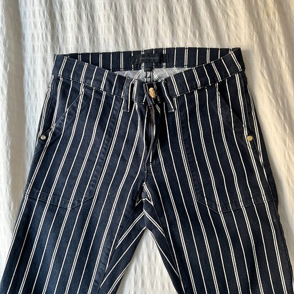 Juicy Couture Striped Blue and white jeans Size 25 - Picture 3 of 3